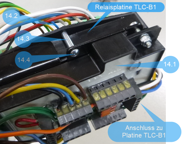 Figure : montage de la platine supplémentaire 55027
